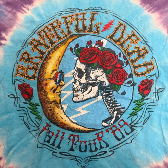 Vintage Grateful Dead 1989 Fall Tour Tie-Dye T-Shirt (Size XL) Unisex - Picture 4 of 7
